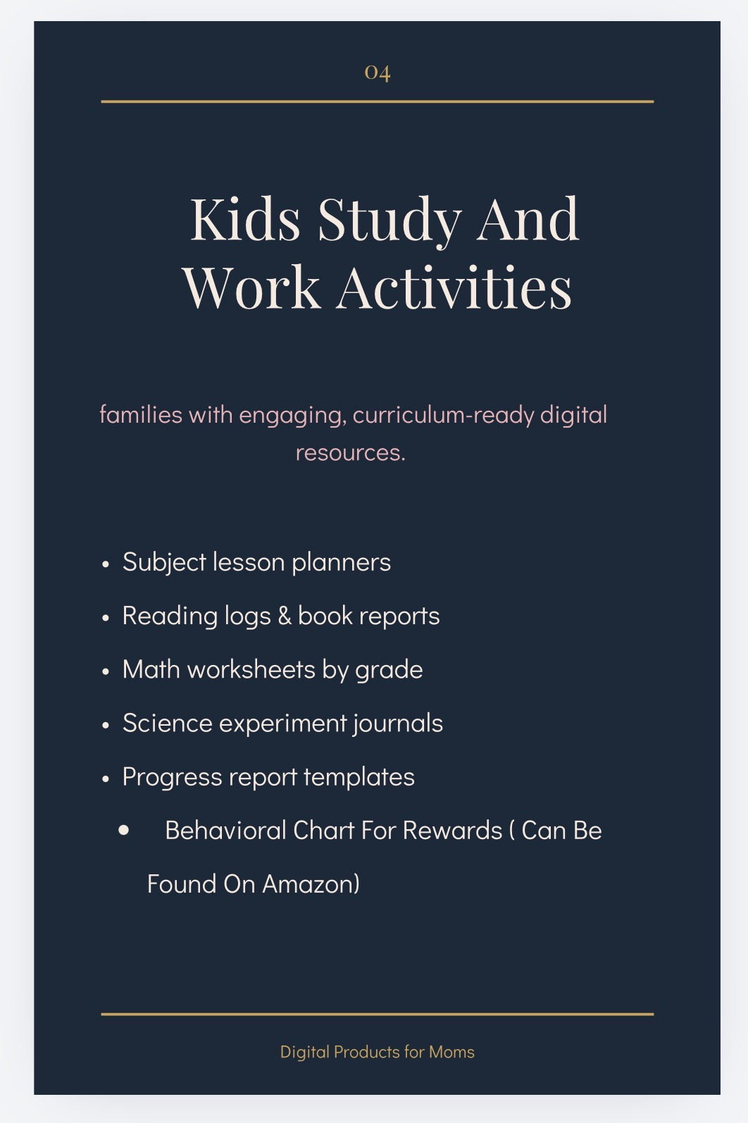 Digital ebook for moms